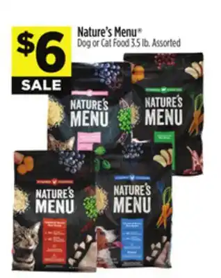 Dollar General Nature's Menu Dog or Cat Food offer
