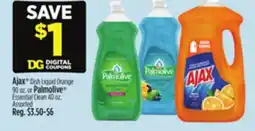 Dollar General Ajax Dish Liquid Orange or Palmolive Essential Clean offer