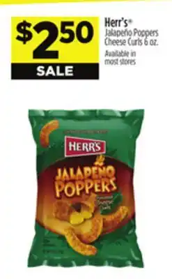 Dollar General Herr's Jalapeño Poppers Cheese Curls offer