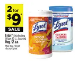 Dollar General Lysol Disinfecting Wipes offer
