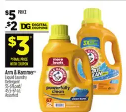 Dollar General Arm & Hammer Liquid Laundry Detergent offer