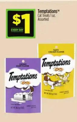 Dollar General Temptations Cat Treats offer