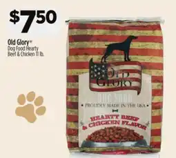 Dollar General Old Glory Dog Food Hearty Beef & Chicken offer