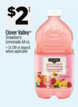 Dollar General Clover Valley Strawberry Lemonade offer