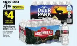 Dollar General Regional Spring Water offer