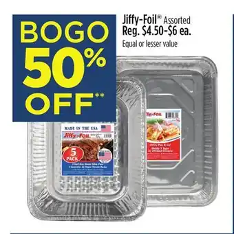 Dollar General Jiffy-Foil offer