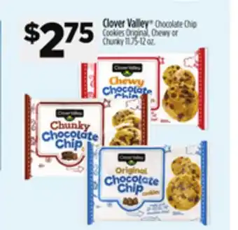 Dollar General Clover Valley Chocolate Chip Cookies Original, Chewy or Chunky offer