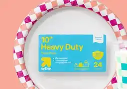Target up&up 24-ct. 10-in. paper plates or 30-ct. 18-oz. cups offer