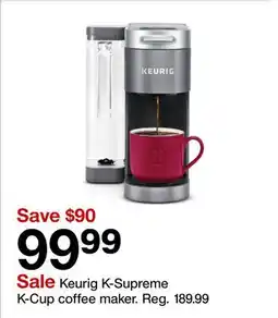 Target Keurig K-Supreme K-Cup coffee maker offer