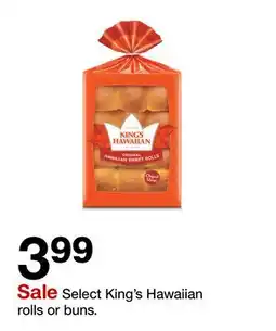 Target Select King's Hawaiian rolls or buns offer