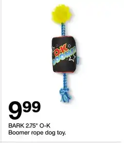 Target BARK 2.75 O-K Boomer rope dog toy offer