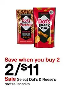 Target Select Dot's & Reese's pretzel snacks offer