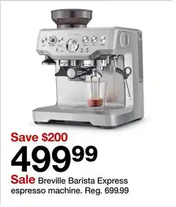 Target Breville Barista Express espresso machine offer