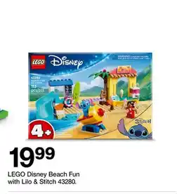 Target LEGO Disney Beach Fun with Lilo & Stitch 43280 offer