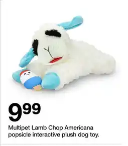 Target Multipet Lamb Chop Americana popsicle interactive plush dog toy offer