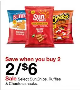 Target Select SunChips, Ruffles & Cheetos snacks offer