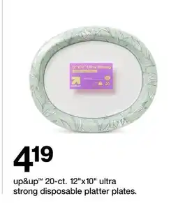 Target up&up 20-ct. 12x10 ultra strong disposable platter plates offer