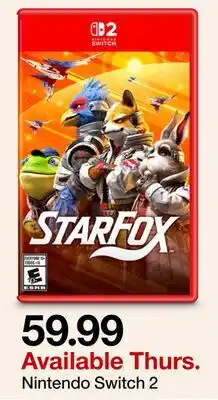 Target STARFOX Nintendo Switch 2 offer