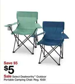 Target Select Dealworthy Outdoor Portable Camping Chair offer