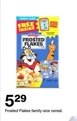 Target Frosted Flakes family-size cereal offer