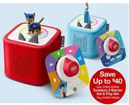 Target Toniebox 2 Starter Set & Play Set offer