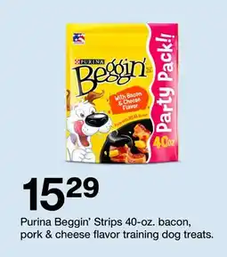 Target Purina Beggin' Strips 40-oz. bacon, pork & cheese flavor training dog treats offer