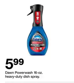 Target Dawn Powerwash 16-oz. heavy-duty dish spray offer