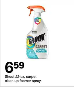 Target Shout 22-oz. carpet clean up foamer spray offer