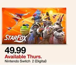 Target Nintendo Switch 2 (Digital) offer