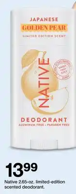 Target Native Deodorant 2.65-oz. limited-edition scented deodorant offer