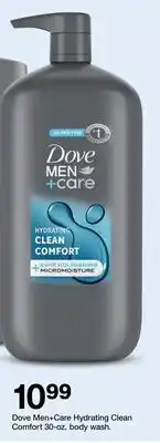 Target Dove Men+Care Hydrating Clean Comfort 30-40 L body wash offer
