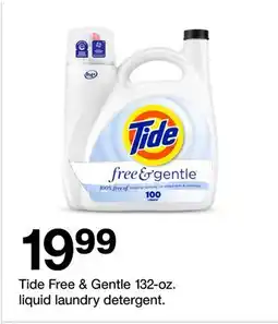 Target Tide Free & Gentle 132-oz. liquid laundry detergent offer