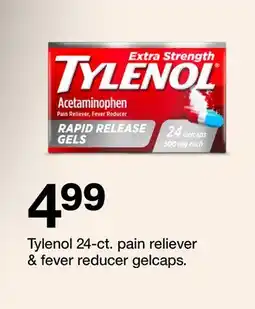 Target Tylenol 24-ct. pain reliever & fever reducer gelcaps offer