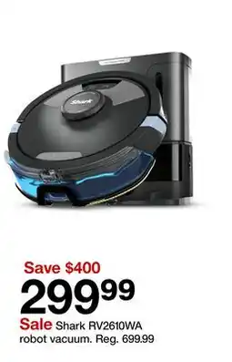 Target Sale Shark RV2610WA robot vacuum offer