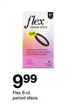 Target Flex 6-ct. period discs offer