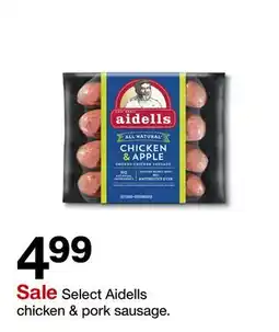 Target Select Aidells chicken & pork sausage offer