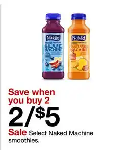 Target Select Naked Machine smoothies offer