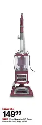 Target Shark Navigator Lift-Away Deluxe vacuum offer