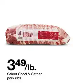 Target Select Good & Gather pork ribs offer