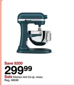 Target Kitchen Aid 5.5-qt. mixer offer