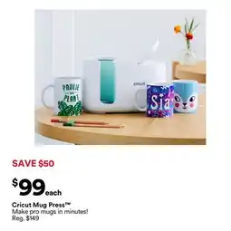 Michaels Make pro mugs in minutes! offer