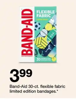 Target Band-Aid 30-ct. flexible fabric limited edition bandages offer