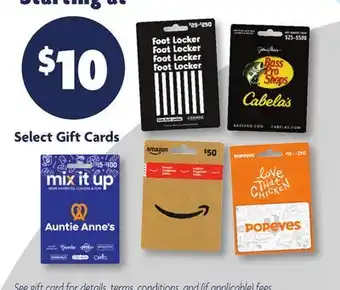 Family Dollar Select Gift Cards offer
