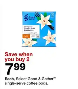Target Each, Select Good & Gather single-serve coffee pods offer