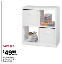 Michaels 4-Cube Shelf by Simply Tidy offer