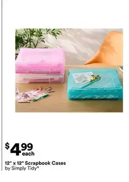 Michaels 12 x 12 Scrapbook Cases Simply Tidy offer