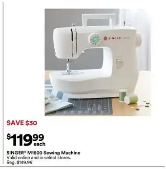 Michaels SINGER M1500 Sewing Machine offer