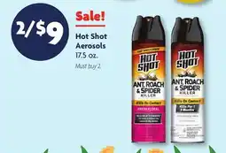 Family Dollar Hot Shot Aerosols offer
