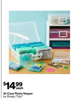 Michaels 16-Case Photo Keeper by Simply Tidy offer