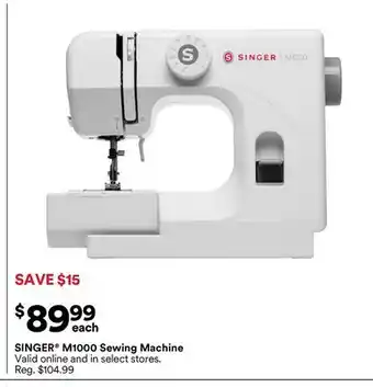 Michaels SINGER M1000 Sewing Machine offer